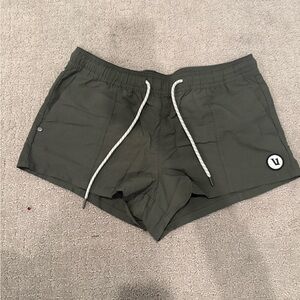 Vuori Women's Olive Green Athletic Shorts